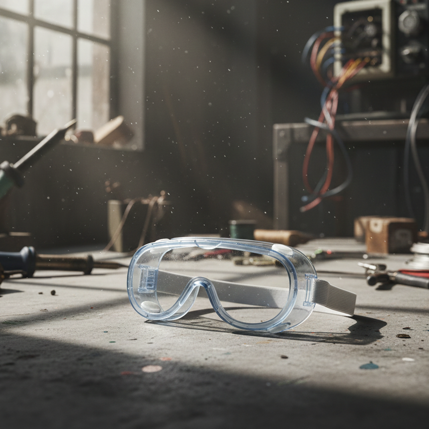 Protective Safety Goggles – Clear Vision Eye Shield, Comfortable & Durable Design